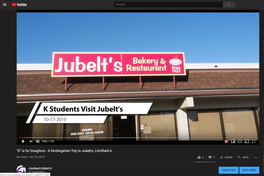 Screenshot of Jubelts Video