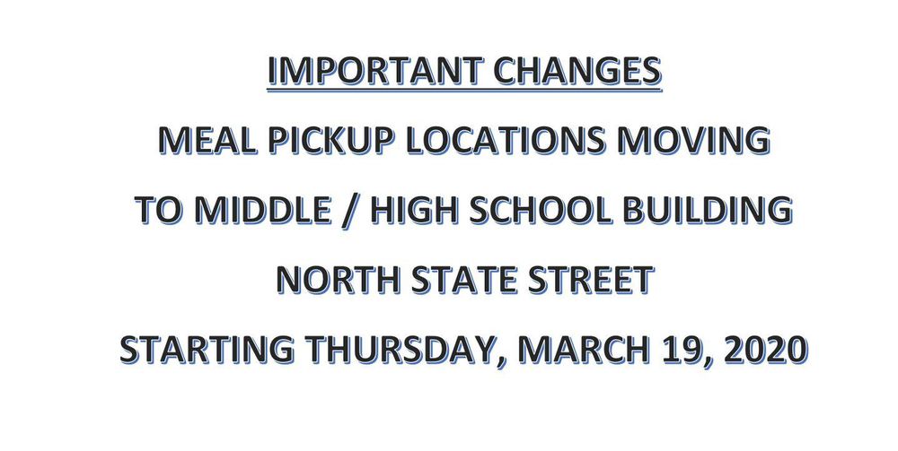 Changes To Lunch Pickup Graphic