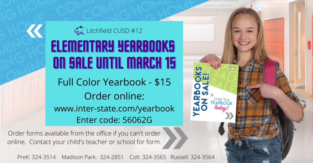 Elementary Yearbooks On Sale Now Graphic