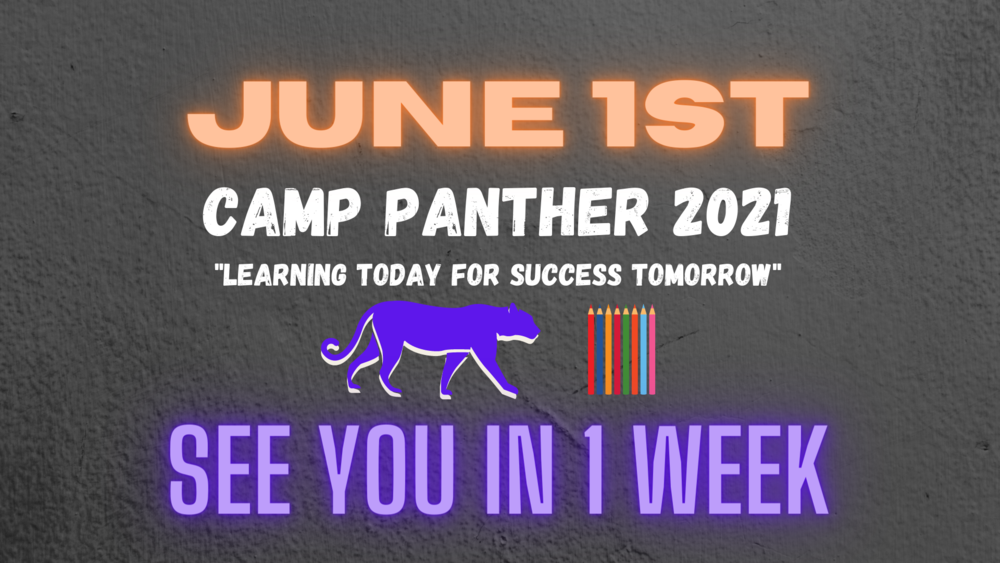 Camp Panther Reminder Image