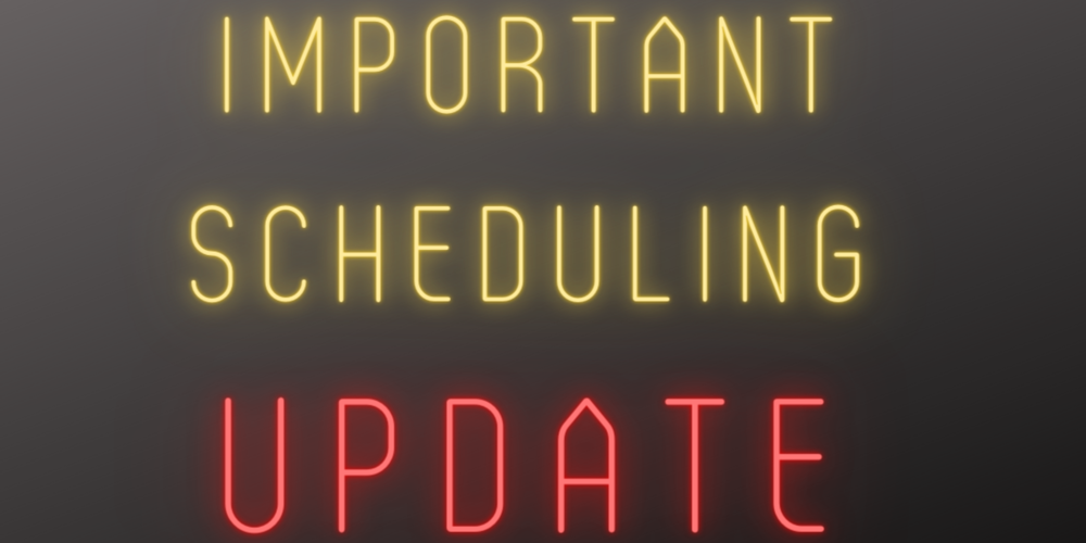 schedule update banner