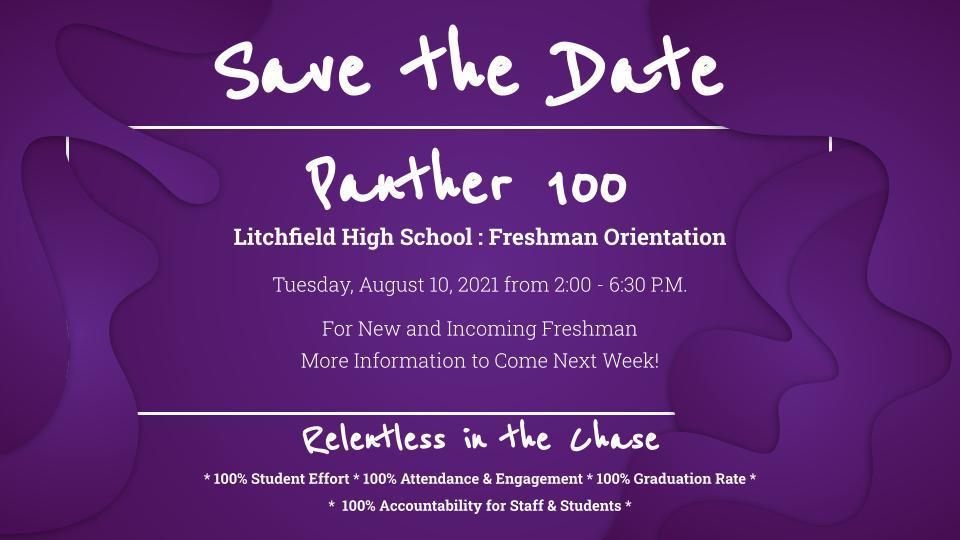 Panther 100 - Incoming Freshmen